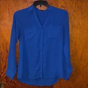 Royal blue dress shirt